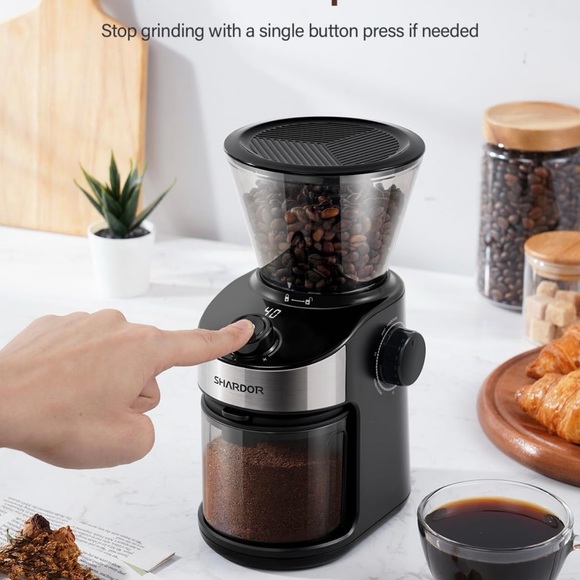 SHARDOR Electric Coffee Grinder Black - Picture 6 of 9